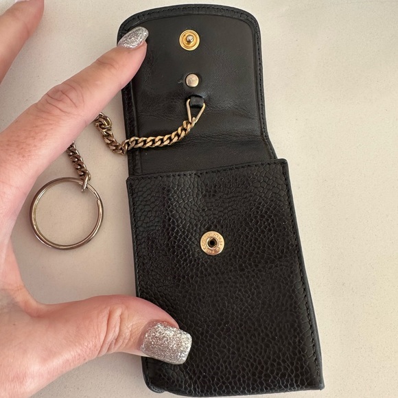 AUTH Chanel Multi-Use Pouch Card Case Key Chain - Picture 4 of 6